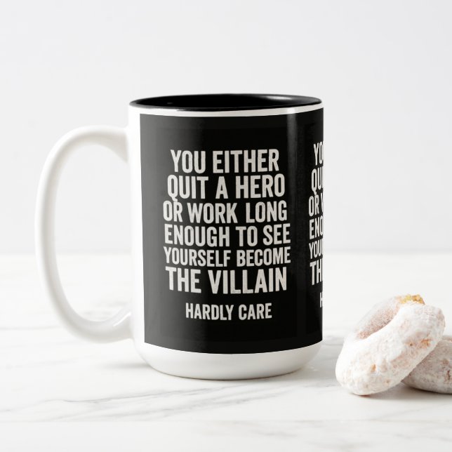 Em Dois Tons Caneca de café (Com Donut)
