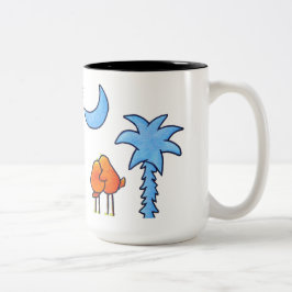 Em Dois Tons Caneca de café 15 onças