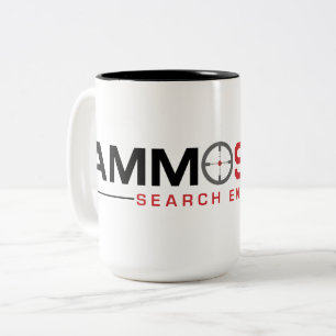 Em Dois Tons Caneca de café 2019 do logotipo de AmmoSeek