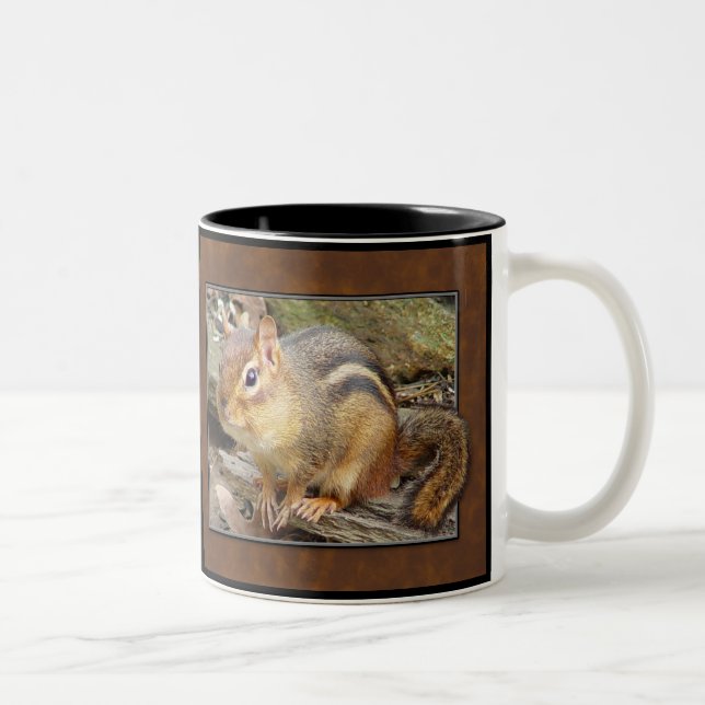 Em Dois Tons Caneca de café 2 do Chipmunk (Direita)