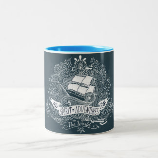 Em Dois Tons Caneca de café a motor náutica