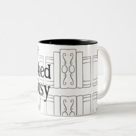 Em Dois Tons Caneca de Café Amante de Livros