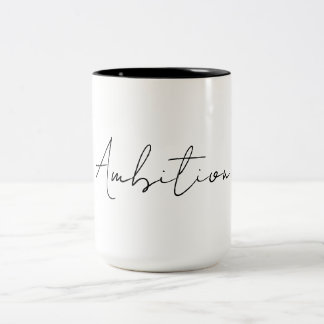 Em Dois Tons Caneca de café Ambição