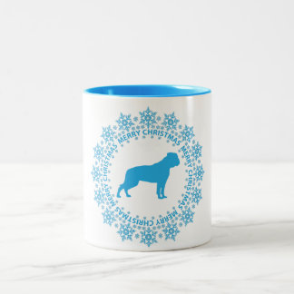 Em Dois Tons Caneca de café americana do Feliz Natal do