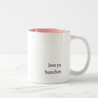Em Dois Tons Caneca de café Amo você por montes