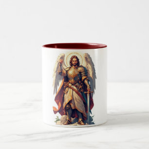 Em Dois Tons Caneca de Café Arcanjo Miguel Guerreiro