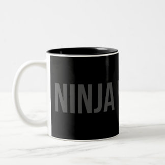 Em Dois Tons Caneca de Café Arma Ninja