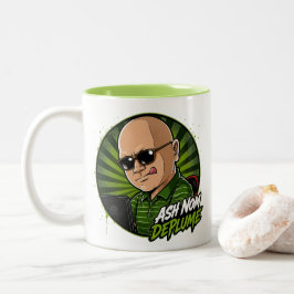 Em Dois Tons Caneca de Café Ash Nom DePlume