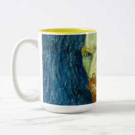Em Dois Tons Caneca de Café Auto-Retrato de Van Gogh