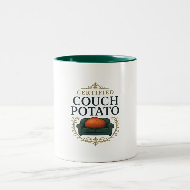 Em Dois Tons Caneca de Café Batata de Sofá Certificada – Interi (Centro)