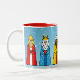 Em Dois Tons Caneca de Café Bicolor dos Três Reis Magos