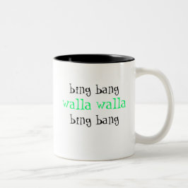 Em Dois Tons caneca de café bing bang walla walla bing bang