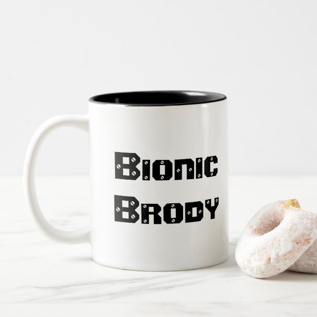 Em Dois Tons Caneca de café Bionic da coleção de Brody (Com Donut)