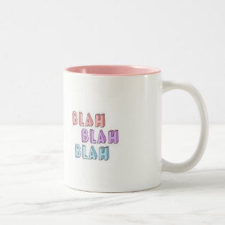 Em Dois Tons Caneca de café blá blá