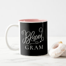 Caneca de Café Blessed Gram Moderna