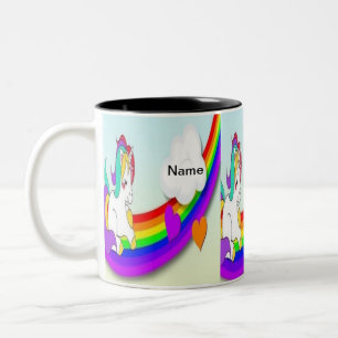Em Dois Tons caneca de café bonito conhecida feita sob