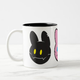 Em Dois Tons Caneca de Café Bunny