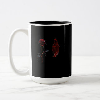 Em Dois Tons Caneca de Café Capuz Vermelho Gótico | Halloween S
