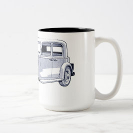 Em Dois Tons caneca de café carro vintage