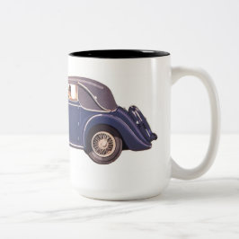 Em Dois Tons caneca de café carro vintage