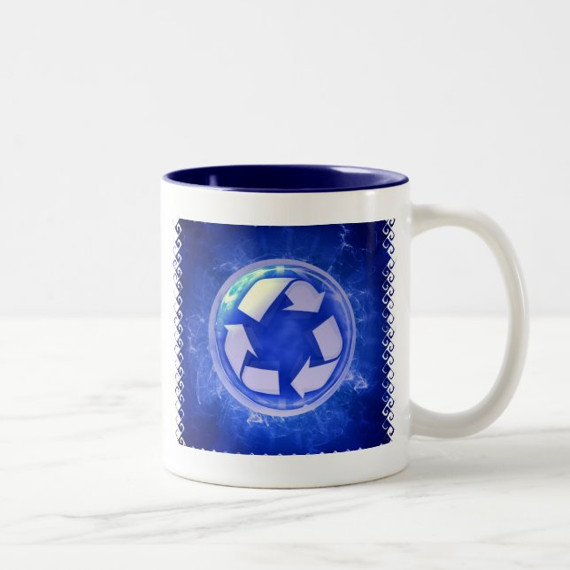 Em Dois Tons Caneca de café cerâmica do ciclo de vida (Direita)