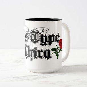 Em Dois Tons Caneca de café Chica Two-Tone estilo Oldies
