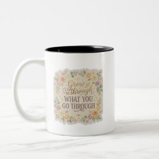 Em Dois Tons Caneca de Café Citação Estética Minimalista