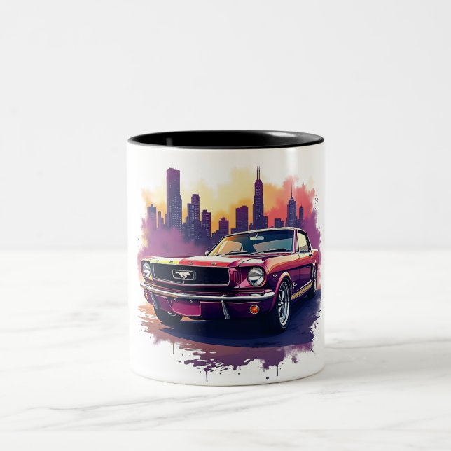 Em Dois Tons Caneca de Café Classic Mustang (Centro)