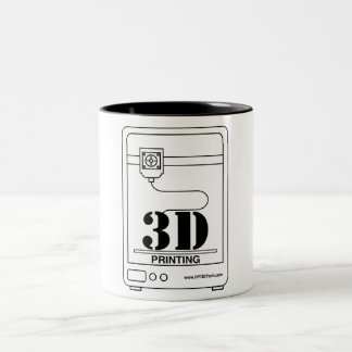 Em Dois Tons Caneca de café clássica da impressora 3D