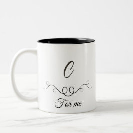 Em Dois Tons Caneca de Café Clássica – Design Elegante para o D