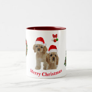 Em Dois Tons Caneca de café Cocker spaniel