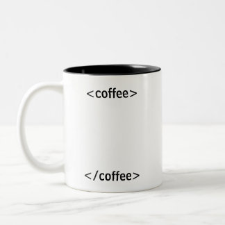 Em Dois Tons Caneca de Café Código Preto Engraçada para Program