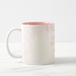 Em Dois Tons Caneca de Café com Citação do Dia das Mães