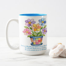Caneca de café com duas cores Deuteronômio 31:8