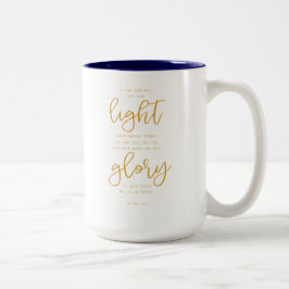 Em Dois Tons Caneca de café com escritura - 5:16 de Matthew