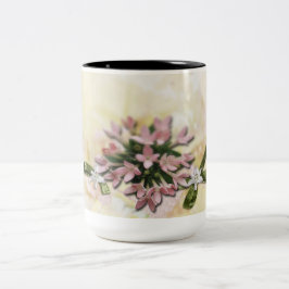 Em Dois Tons Caneca de café com flores