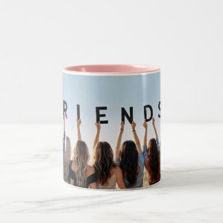 Em Dois Tons Caneca de Café com Foto Personalizada da Melhor Am