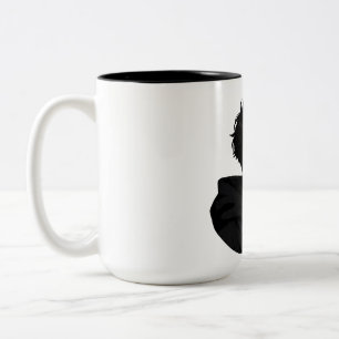Em Dois Tons Caneca de Café com Gráfico de Garoto de Anime Lega