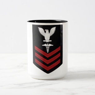 Em Dois Tons Caneca de Café com Insígnia de Enfermeiro do Hospi