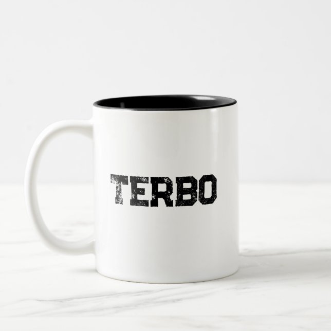 Em Dois Tons Caneca de Café com Logo | crie seu próprio estilo  (Esquerda)