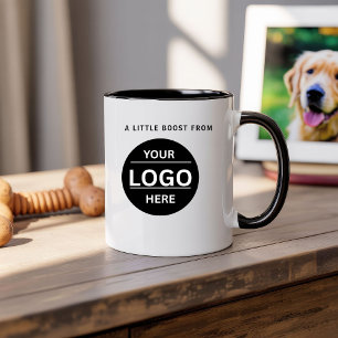 Em Dois Tons Caneca de Café com Logotipo de Negócios Moderno Pe