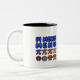 Em Dois Tons Caneca de Café com Menu Pi Divertido – Presente pa