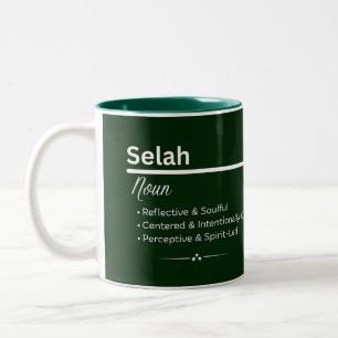 Em Dois Tons Caneca de Café com Nome Personalizado Selah