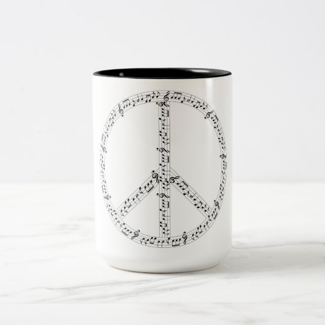 Em Dois Tons Caneca de café com piano (Centro)