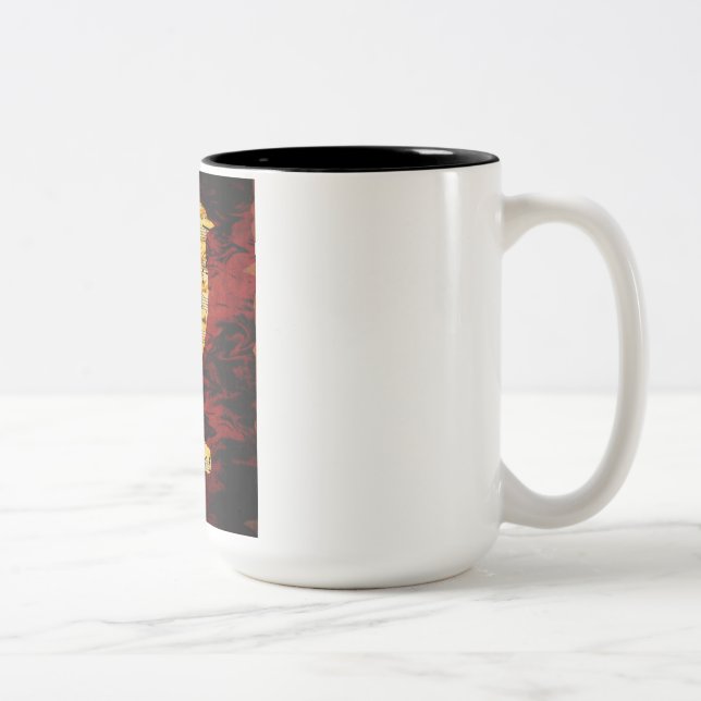 Em Dois Tons Caneca de café com piano (Direita)