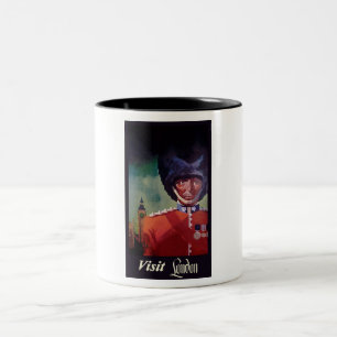 Em Dois Tons Caneca de Café com Poster de Londres
