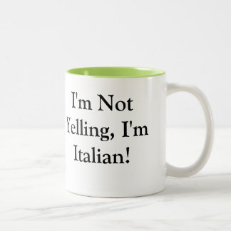 Em Dois Tons Caneca de café com provérbio italiano