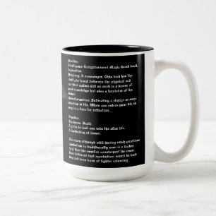 Em Dois Tons Caneca de Café com Simbolismo de Corvidae