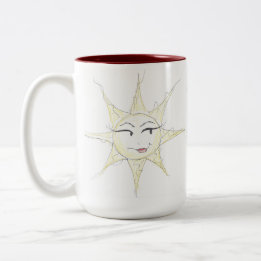 Em Dois Tons Caneca de café com sol assado