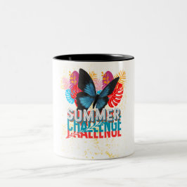 Em Dois Tons Caneca de café com tema de desafio de verão
